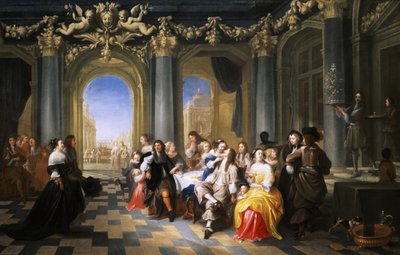 Una festa in un interno da Hieronymus Janssens